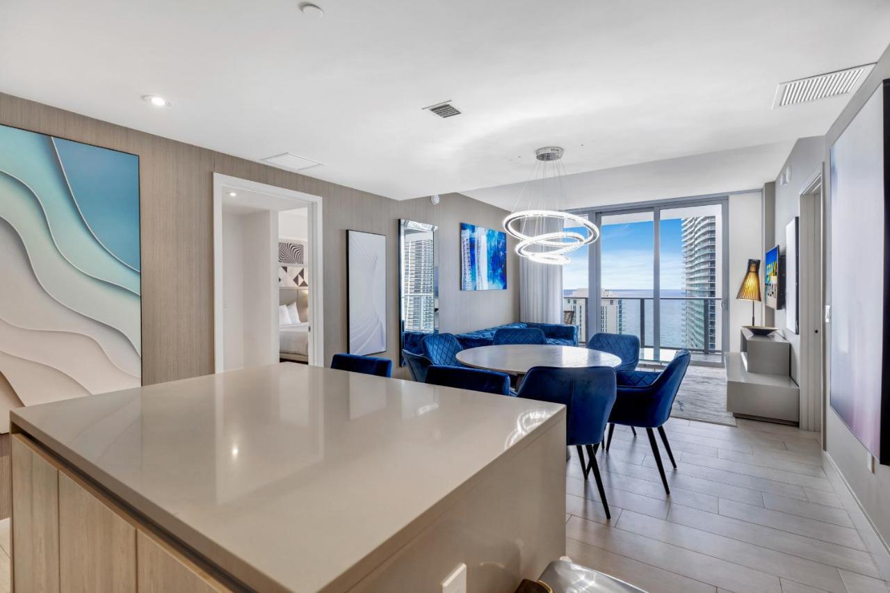 Hyde House - Luxury Waterfront 2Br 2Ba Apartment Suite With Direct Ocean View, Roof Top Pool, Resort Amenities Hollywood Dış mekan fotoğraf