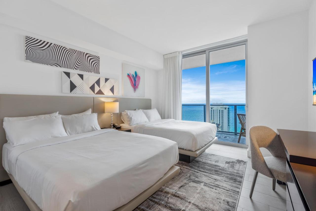 Hyde House - Luxury Waterfront 2Br 2Ba Apartment Suite With Direct Ocean View, Roof Top Pool, Resort Amenities Hollywood Dış mekan fotoğraf