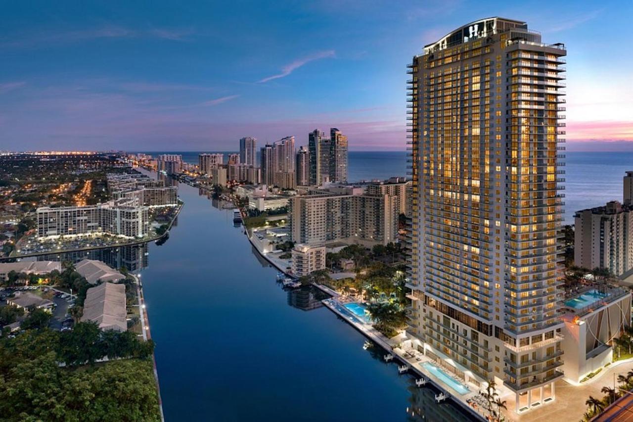 Hyde House - Luxury Waterfront 2Br 2Ba Apartment Suite With Direct Ocean View, Roof Top Pool, Resort Amenities Hollywood Dış mekan fotoğraf